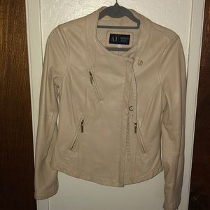 Women’s Sheepskin Armani Jeans Leather Jacket